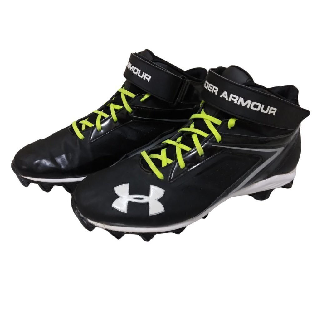 Under Armour | Men Crusher Football Cleats 1258028 Black/White | Size 12